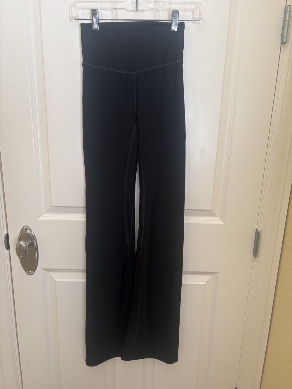 Abercrombie & Fitch YPB X-Small Sculptlux Flare Legging Womens Black Yoga Pant